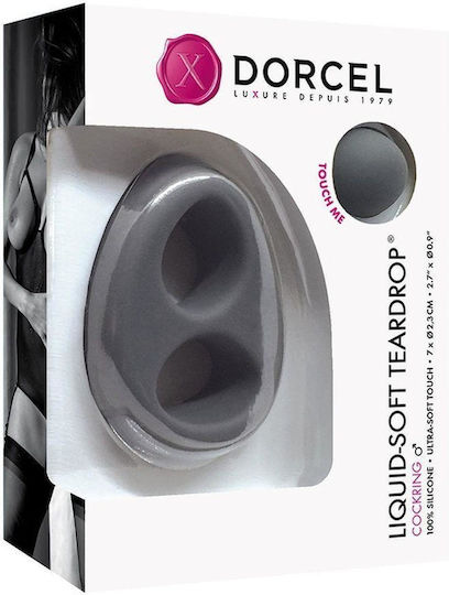 Dorcel Cockring Liquid-Soft Teardrop Δαχτυλίδι Πέους Γκρι 6071908
