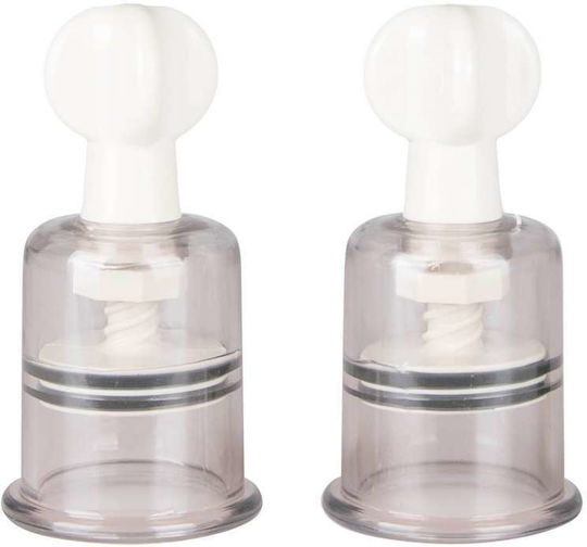Easytoys Nipple & Clit Suckers Medium Clear 2pcs