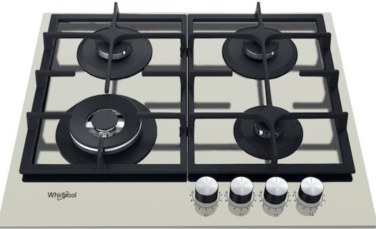 Whirlpool Gas Cooktop Autonomous 59x51εκ. Silver