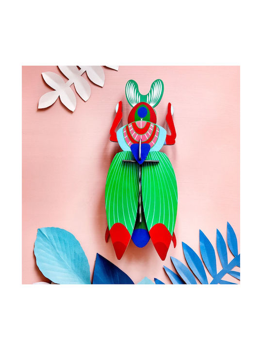 Studio Roof Multicolour Wall Decor Made of Paper 29x9x12cm