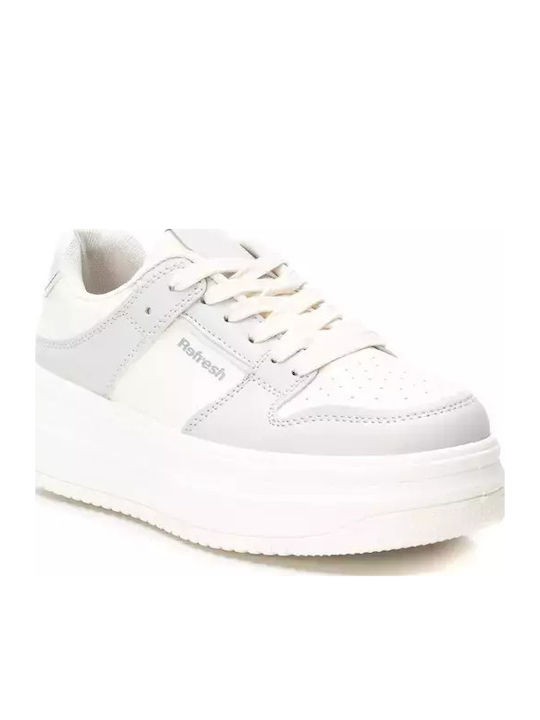Damen Flatforms Sneakers Weiß