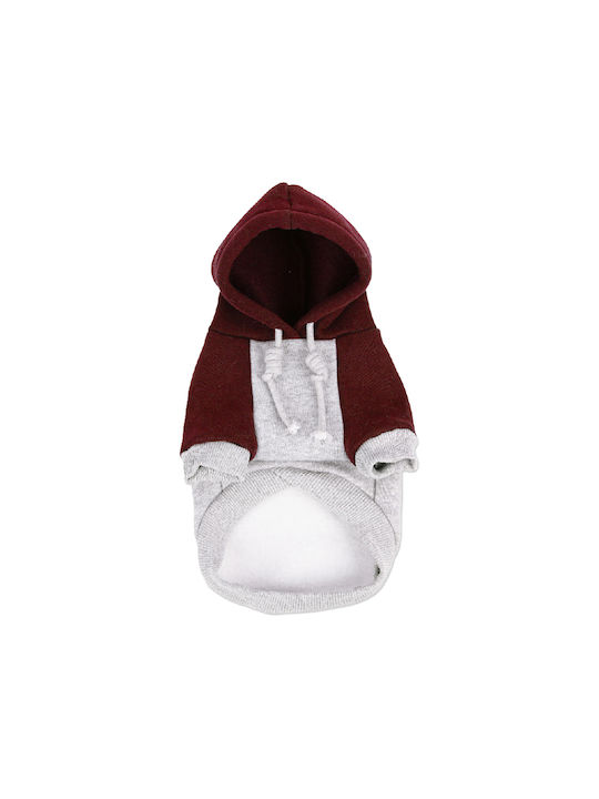 Glee Hood Sweatshirt Dog in Gray color M 28x28εκx28εκcm.