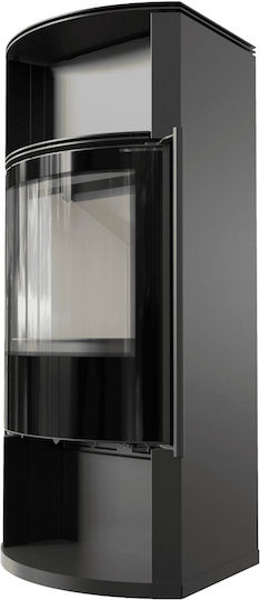 Kratki Tofa Ecodesign Oțel Soba pe lemne 8kW Negru