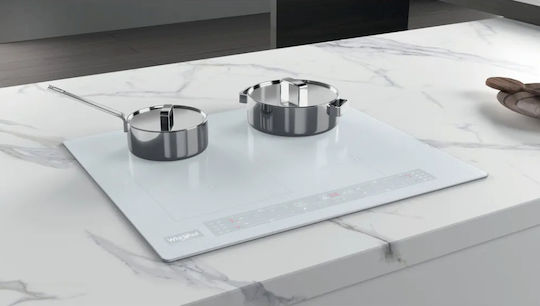 Whirlpool Επαγωγική Εστία Αυτόνομη με Λειτουργία Κλειδώματος 59x51εκ. Λευκή