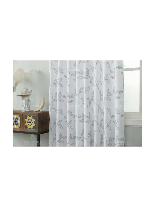 Lucktora Curtain with Pencil Pleat Gray 270x270cm