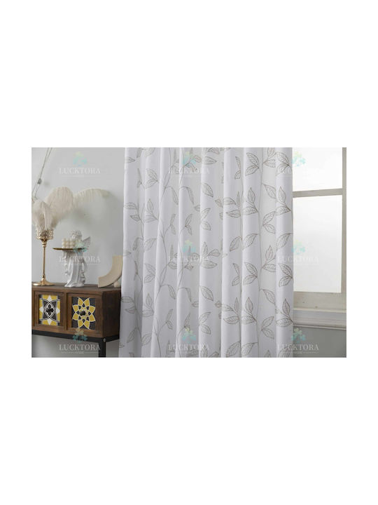 Lucktora Curtain with Pencil Pleat Beige 270x270cm