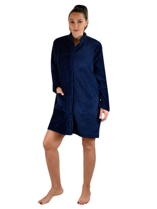 Koyote Winter Damen Vlies Robe Blau