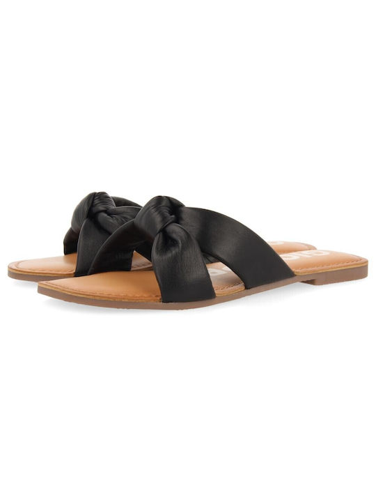 Gioseppo Women's Flat Sandals in Black Color