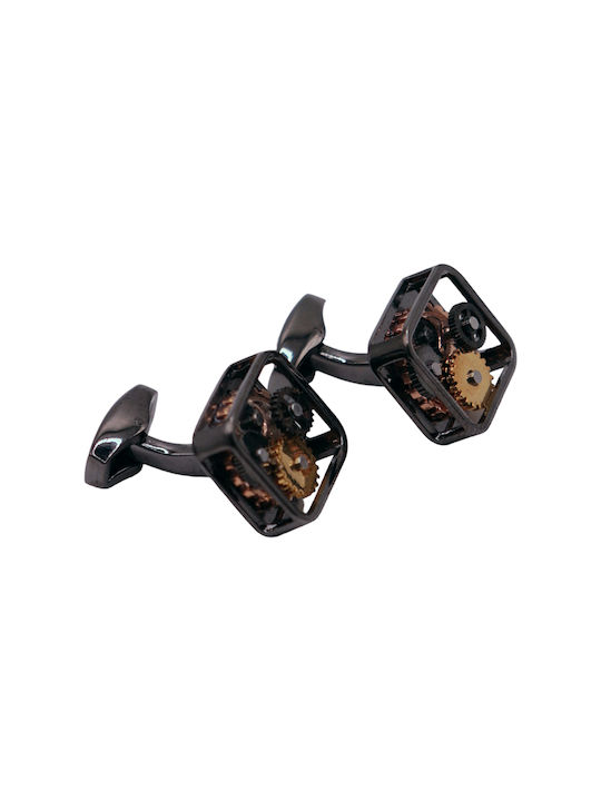 Cufflinks of Steel Black