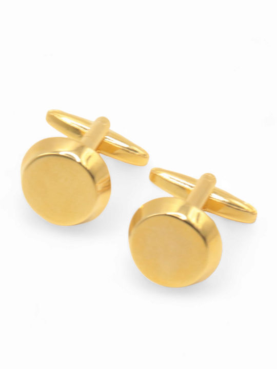 Cufflinks of Steel Gold