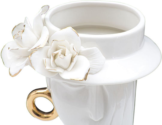 Mauro F Decorative Vase Gold 15x13.3x23.5cm