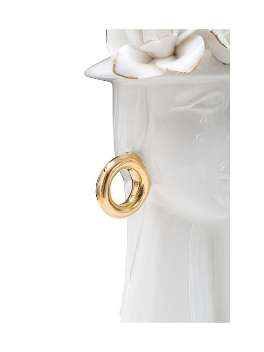 Mauro F Decorative Vase Gold 15x13.3x23.5cm