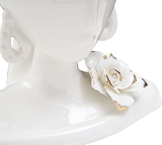 Mauro F Decorative Vase Gold 21.7x14x21cm
