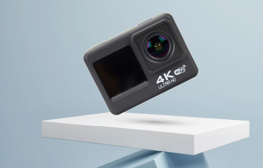 Clever 050084 128GB Action Camera HD (720p) Υποβρύχια (με Θήκη) με Οθόνη και Wi-Fi Μαύρη