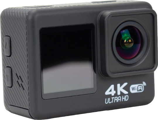 Clever 050084 128GB Action Camera HD (720p) Υποβρύχια (με Θήκη) με Οθόνη και Wi-Fi Μαύρη