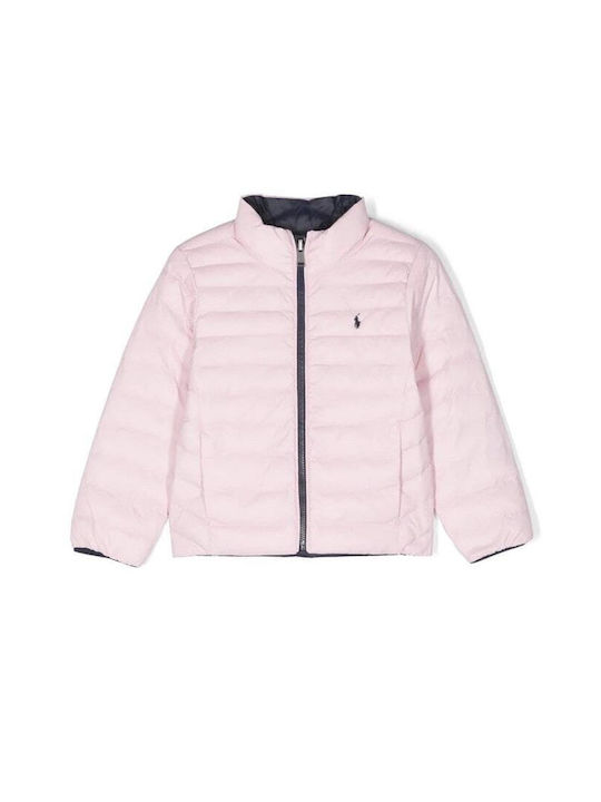 Ralph Lauren Kinderjacke Beidseitig Rosa