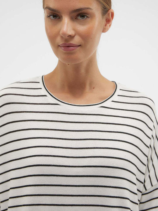 Vero Moda Women's Pullover with 3/4 Sleeve Striped RIGE