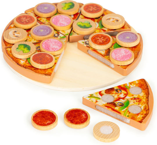 Ecotoys Pizza For Cutting από Ξύλο 27τμχ