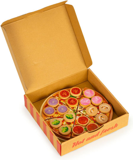 Ecotoys Pizza For Cutting από Ξύλο 27τμχ