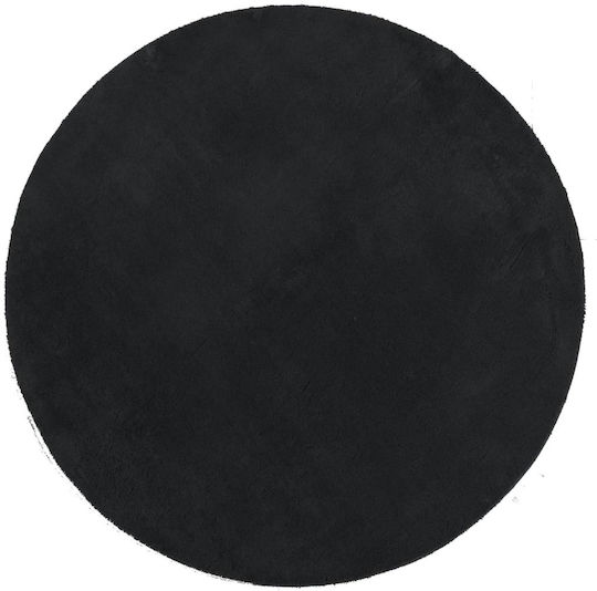 vidaXL Huarte Anti-slip Rug Round Black