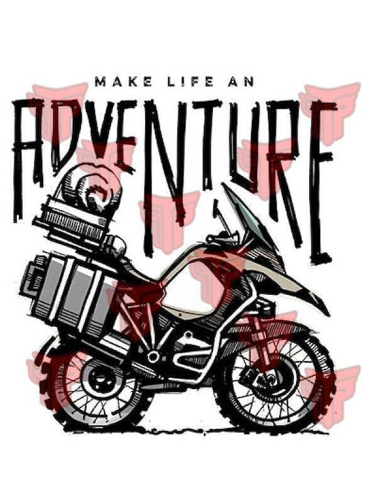 Takeposition Make Life Adventure Φούτερ Λευκό