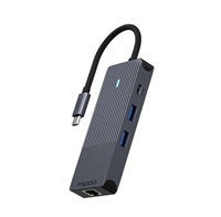 Rapoo USB-C Stație de andocare cu HDMI 4K PD Ethernet Gri (11412)