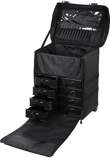 Foxy Kosmetikkoffer Räder Schwarz H50xW40xL30cm