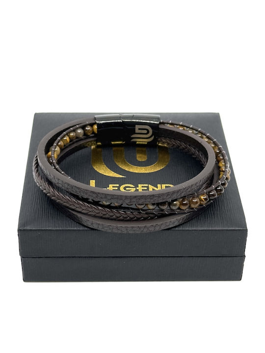 Legend Accessories Leder Armband 21cm