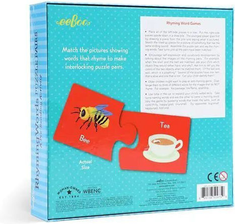 EeBoo Παιχνίδι Με Ομοιοκαταληξίες Στα Αγγλικά Educational Game Knowledge for 3+ years Years Old