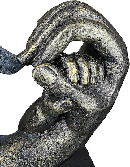 ArteLibre Διακοσμητική Καρδιά Πολυρητίνης 7x16x14cm