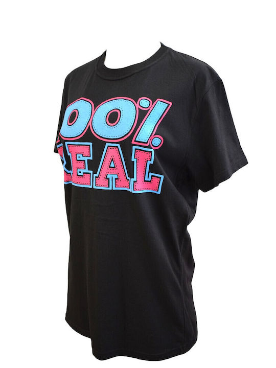 Sportliches Kurzarm T-Shirt Schwarz