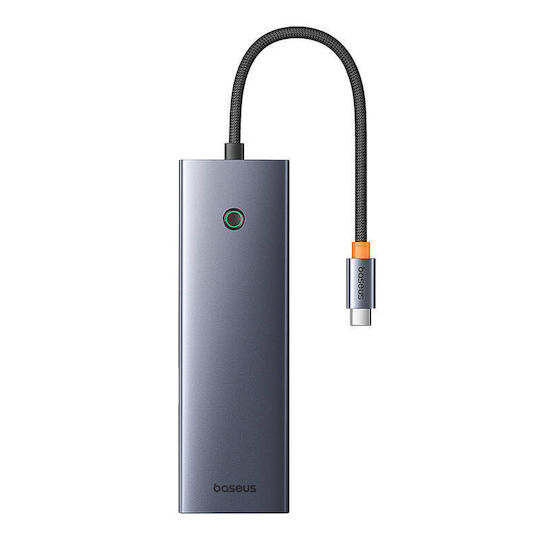 Baseus UltraJoy USB-C Stație de andocare cu HDMI 4K PD Ethernet Gri