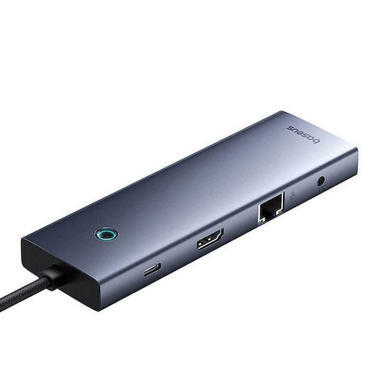 Baseus UltraJoy USB-C Stație de andocare cu HDMI 4K PD Ethernet Gri