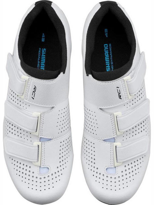 Shimano Competition Ανδρικά Χαμηλά Παπούτσια Ποδηλασίας Δρόμου Λευκά