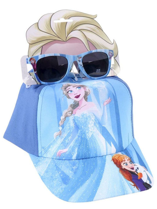Frozen Kinderhütchen Jockey Stoff Blau