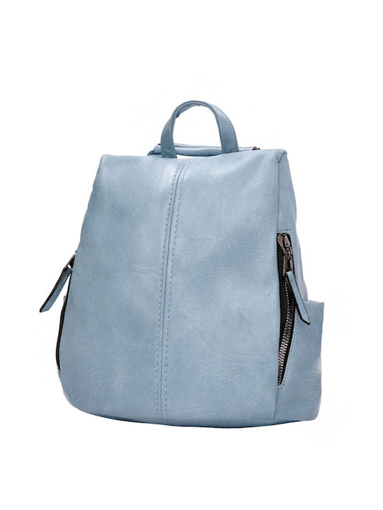 Bag to Bag Γυναικεία Τσάντα Πλάτης Γαλάζια
