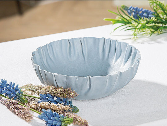 ArteLibre Serving Bowl Round Metal White