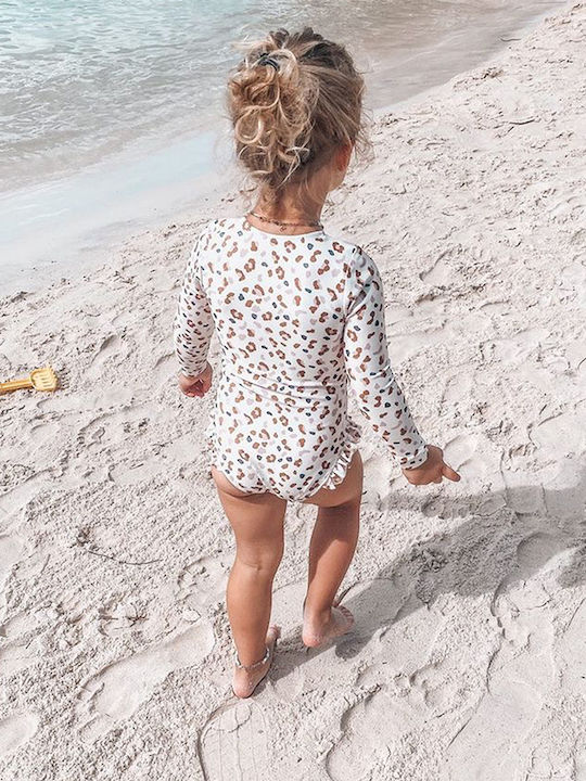 Swim Essentials Kids Swimwear Long Sleeve One-piece Offwhite Swim Essentials Kids Swimwear Long Sleeve One-piece Offwhite