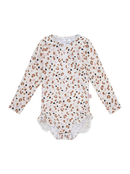 Swim Essentials Kids Swimwear Long Sleeve One-piece Offwhite