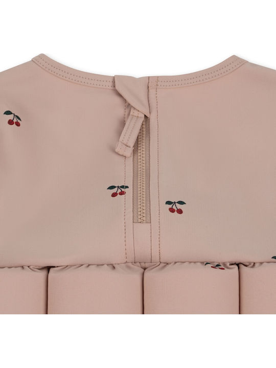 Konges Slojd Cherry Kids Swimwear Long Sleeve One-piece Pink