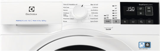 Electrolux Washer Dryer 8kg/5kg Steam 1400 Rounds