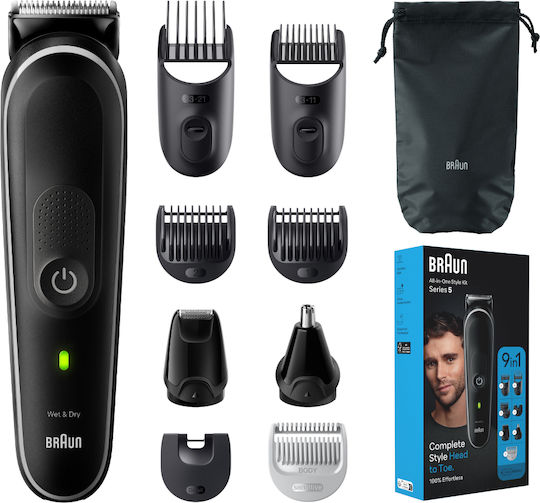 Braun All-In-One Style Kit Series 5 Wiederaufladbar Haarschneidemaschine Schwarz MGK5410