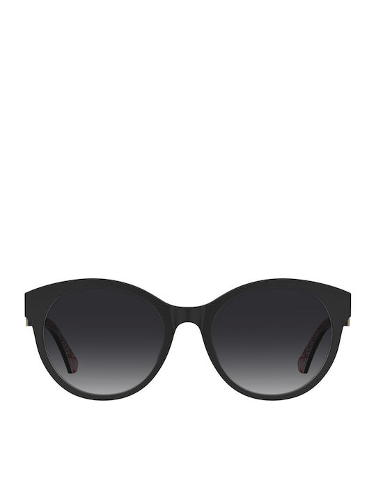 Moschino Women's Sunglasses with Black Plastic Frame and Black Lens MOL068/S 807/9O