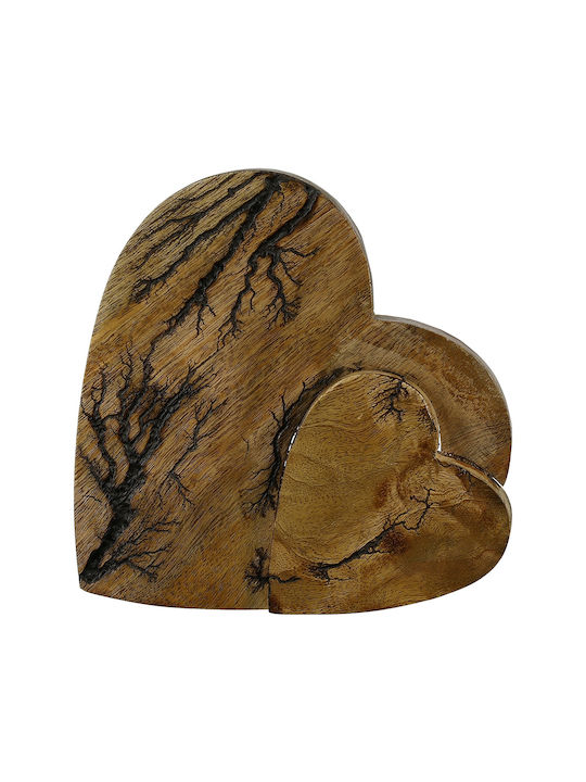 ArteLibre Διακοσμητική Καρδιά από Ξύλο 17x17cm