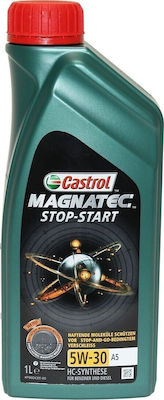 Castrol Magnatec Stop-Start Synthetic Car Lubricant 5W-30 A5 1lt for Diesel Engine