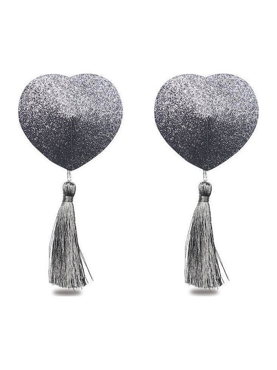 Lovetoy Reusable Nipple Covers Capace de sfârcuri Silver Glitter LV763016