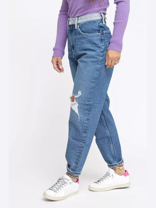 Tommy Hilfiger High Waist Women's Jean Trousers in Mom Fit