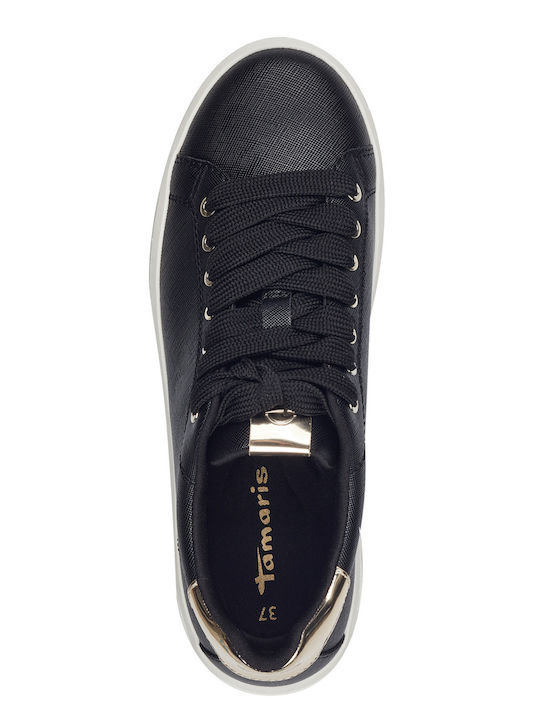 Γυναικεία Sneakers Μαύρα Χρυσά