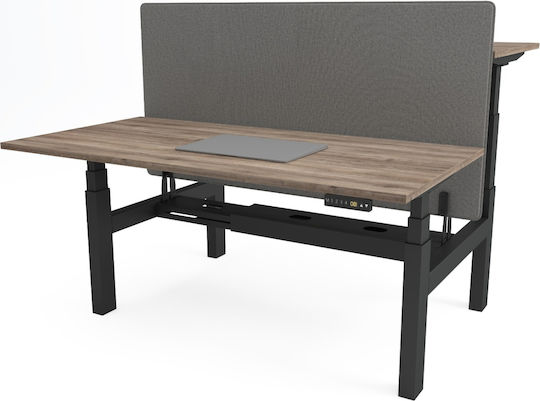 ErgoAction Action Desk Duo Klappbar Tischständer aus Metall Gray 180x60x62.5cm