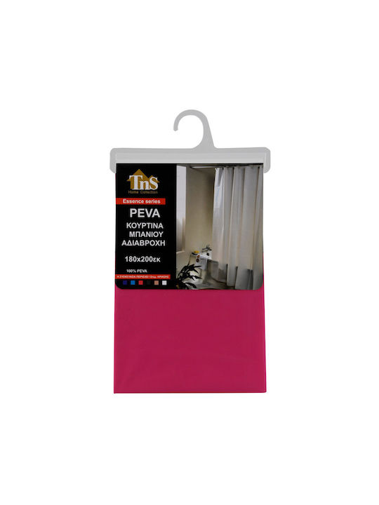 TnS Shower Curtain 180x200cm Monochrome (Various Colors)